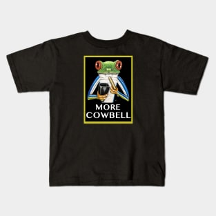 More Cowbell Frog Kids T-Shirt
